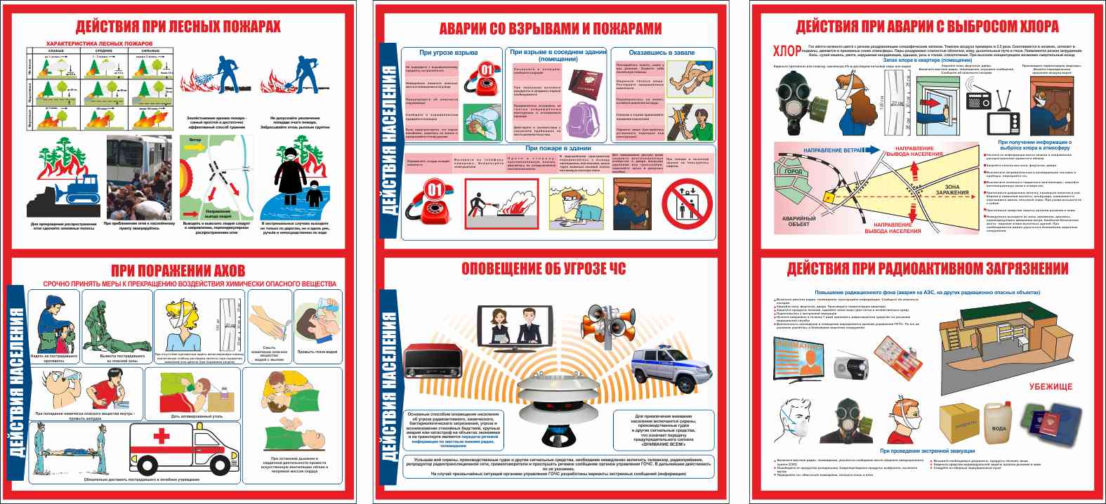 Плакаты по гражданской обороне